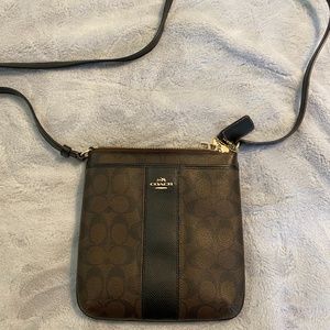 Coach Brown Leather Crossbody Bag